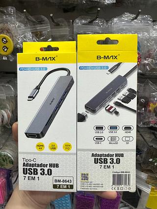 Adaptador HUB usb 3.0 7em1 BM-8643
