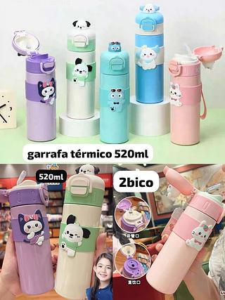 Garrafa térmico 520ml com 2 bico