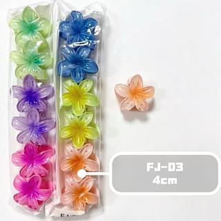 Kits 12 Peças piranha De Cabelo Flor De Feriado De Praia Barrettes 4cm