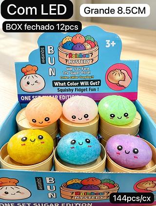Squishy grande baozi 8.5CM brilho com LED