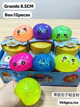 squishy baozi grande 8.5CM 果胶包子粗金粉