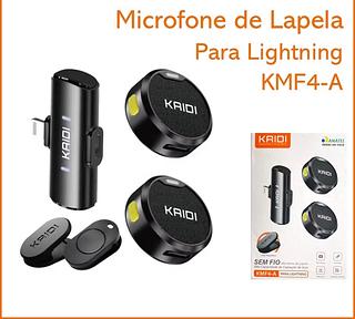 Microfone de lapela kaidi para lighting KMF4-A