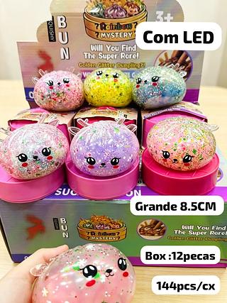 Squishy BAOZI Grande 8.5CM COM LED麋鹿爆珠带灯