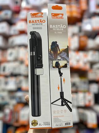 Bastão de selfie 1.7metro Bluetooth/ com Led eletromex EL-7999